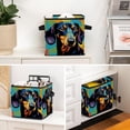 thumbnail image 6 of Dachshund Foldable Cube Organizer with Handle, 10.8"x10.5"x10.6", Large Capacity Storage Bins Organizer Bins Toy Box, 6 of 6