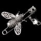 thumbnail image 3 of 5 Piezas Mujeres Cristal Sombrero Solapa Pin Insignia, 3 of 9