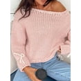 thumbnail image 6 of Elippeo Women Y2k Long Sleeve Loose Sweater Top Teen Girls 90s Aesthetic Graphic Knit Pullovers Streetwear Fall Winter, 6 of 10