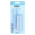 thumbnail image 1 of Cosmug Mechanical Pen-Style Retractable Eraser - 0.3" Refillable Rubber Tip for Precision Erasing, Creative School Stationery Tool for Artists Draftsmen Students (2-Pack with Extra Refills), Blue, 1 of 6