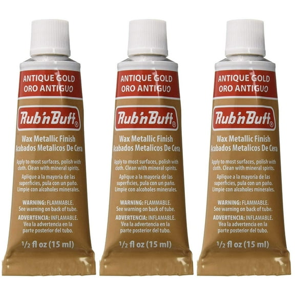 Rub 'n Buff The Original Wax Metallic Finish antique gold [PACK OF 3 ]