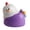 Purple, variant on HOARBOEG Chicken Toothpick Holder with Forks, Cute Chick-Shaped Kitchen Counter Organizer, Sealed Plastic Utensil Dispenser for Home & Office