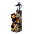 thumbnail image 3 of Ebros Country Farm Rooster Hen And Chicks Family By Sunflowers Solar LED Light Lantern Welcome Sign Statue Path Lighter 18.25"Tall, 3 of 5