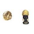 thumbnail image 1 of Figura de cerámica,Figura de cerámica con forma de bola de hilo y nudo,Estatua de mujer africana,Estante de oficina con estatua de mujer africana,Adorno de figura de resina delicado para el, 1 of 8