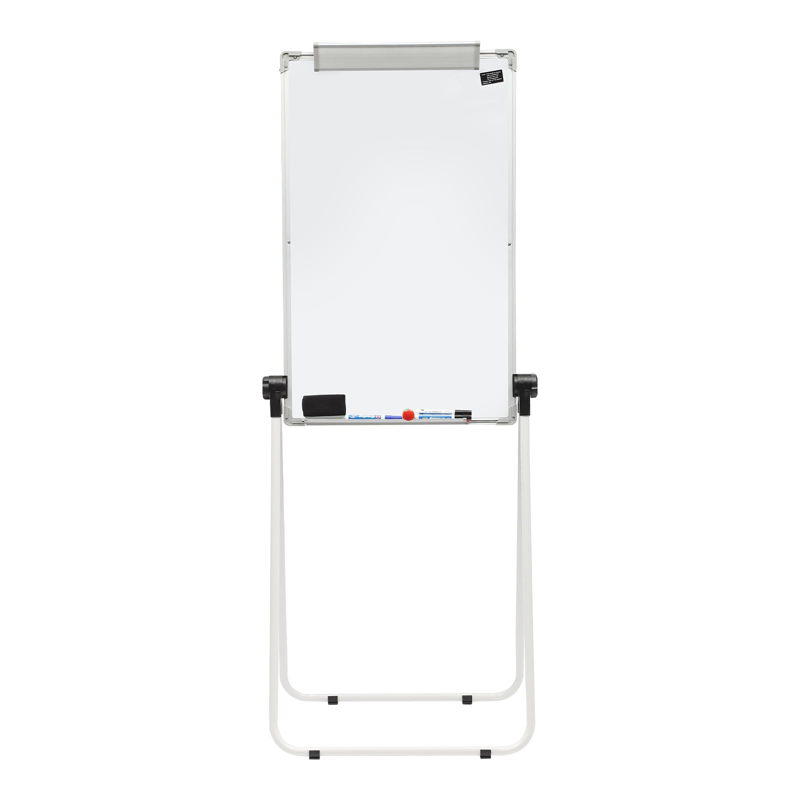 39.37-66.93in Adjustable Height Stand White Board Double Sided Magnetic Dry Erase Board Portable Whiteboard