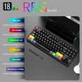 thumbnail image 6 of AJAZZ K870T Bluetooth Wireless Dual Mode 87-Key Mechanical Keyboard RGB Lighting Tea Switch Black, 6 of 6