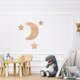 thumbnail image 2 of 4 piezas de decoración bohemia para baby shower, luna, estrella, arte de madera, letreros colgantes para decoración de pared de guardería y baby shower, 2 of 8