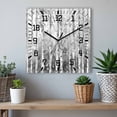 thumbnail image 6 of Grey Forest Wooden Wall Clock Silent Non Ticking, Modern Oil Painting Art Square Wall Clocks Battery Operated, Decor Clock for Home Office, Living Room, Kitchen, 10 Inch, 6 of 9