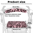 thumbnail image 6 of HELLHERO Pink Leopard Print Rollator Seat Cover Dust Proof Backrest Covers for Seniors Men Women Protection Covers Waterproof for Easy Installation, 6 of 7