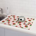 thumbnail image 5 of Bingfone Strawberry Floral ,18" x 24"Dish Drying Mat for Kitchen Counter,Ultra Absorbent Microfiber, 5 of 7