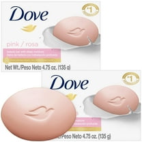 Dove Soap, Pink Beauty Bar 2-Pack – 3-in-1 Moisturizing Face, Body & Hand Soap, 4.75 Oz Ea