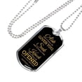 thumbnail image 2 of Demander à Frapper Collier Matthew Acier Inoxydable Ou 18k or Chien Tag 24" Chaîne, 2 of 8