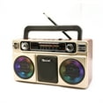 thumbnail image 1 of RX-880D Enregistreur Radio Portable Haut-Parleurs Style Rétro Antique Radio à Cassette pour Extérieur Radio Multibande, AM, FM, SW, USB, MP3, 1 of 7