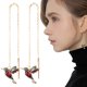 thumbnail image 1 of Pendientes De Gota De Diamantes De Imitación De Colibrí, Pendientes De Moda Con Ala Extendida, Colgante Largo De Colibrí, Joyería Para Mujeres Y Niñas Kearding AP007010-02, 1 of 6