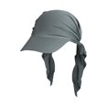 thumbnail image 4 of Women Muslim Headscarf Hat Pre Tied Hair Loss Turban Solid Color Chemo Baseball Cap Slouchy Bonnet Head Cover, 4 of 7