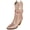 Rose Gold, variant on Women’s Rhinestone Cowboy Boots – Sparkly Western Mid Calf Boots, Glitter Cowgirl Boots with Chunky Heel, Pointed Toe Bling Fashion Boots for Women RIVER-35 Champagne Gold 9