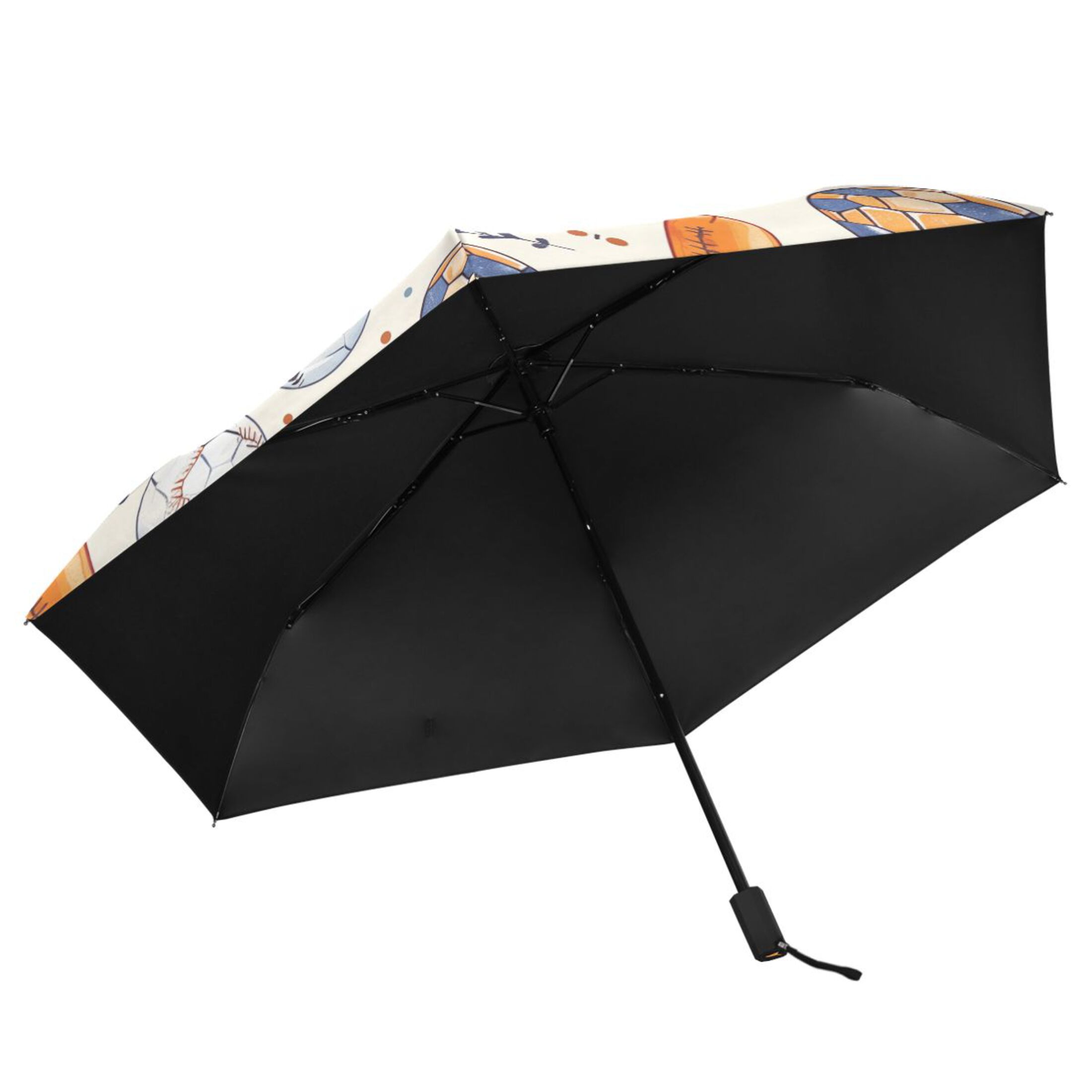 Compact Sun Umbrella Windproof Travel Umbrellas for Rain Strong Portable UV Protection Baseball Bats Soccer Basketball