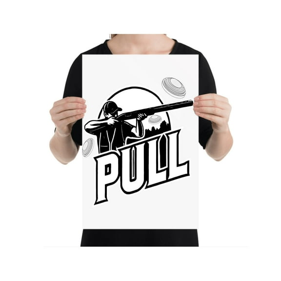 Clay Shooting Art Print - Sports Enthusiast - 13x19 Poster Print - Home Decor