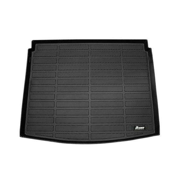 Ikon Motorsports Trunk Mat Compatible With 2021-2025 Ford Bronco Sport, Black 3D Molded Car Rear Carpets Liner Protection TPE Thermo Plastic Elastomer All Weather Boot Tray Cover Protector Pad