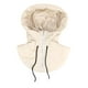 thumbnail image 4 of Gorro con capucha para cuello falso, cómodo y resistente al viento, ideal para citas en vacaciones. Blanco, 4 of 6