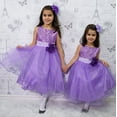 thumbnail image 4 of Bilo Lovely Sequin Flower Girl Dress, 5 Colors (2-3 Years, Purple), 4 of 5