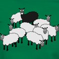 thumbnail image 3 of CafePress - Black Sheep Cartoon Women's Dark T Shirt - Women's Traditional Fit Dark T-Shirt, 3 of 4