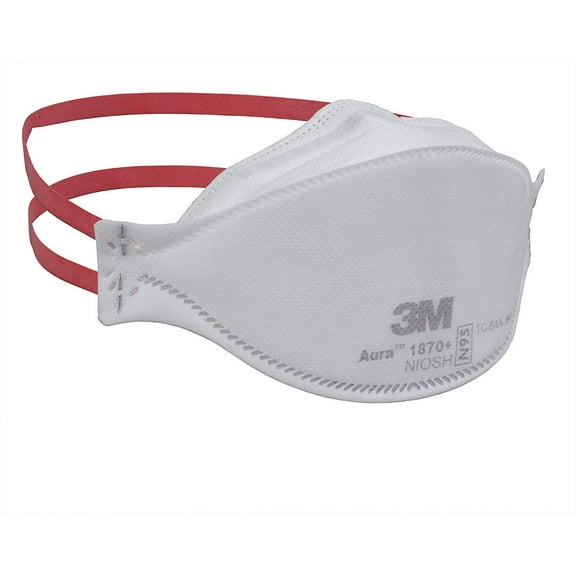 3M 1870  Health Care Health Care Particulate Respirator Mask, Flat Fold, Pack of 120