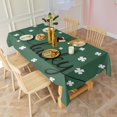 thumbnail image 3 of Lucky Leaf Clover Shamrock Tablecloth,Wipeable Polyester Table Cover for Rectangle Tables,Durable Tablecloths Decoration Tablecloths for Spring Easter Picnic Kitchen, 3 of 6