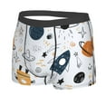 thumbnail image 5 of Goofa Cartoon Planets Printed Men's Boxer Briefs Underwear, Moisture-Wicking Underwear, Trunk,Soft and Breathable Cotton Underwear-, 5 of 9