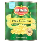 Del Monte Golden Sweet Whole Kernel Corn, NON GMO, 106 oz, Aluminum Can