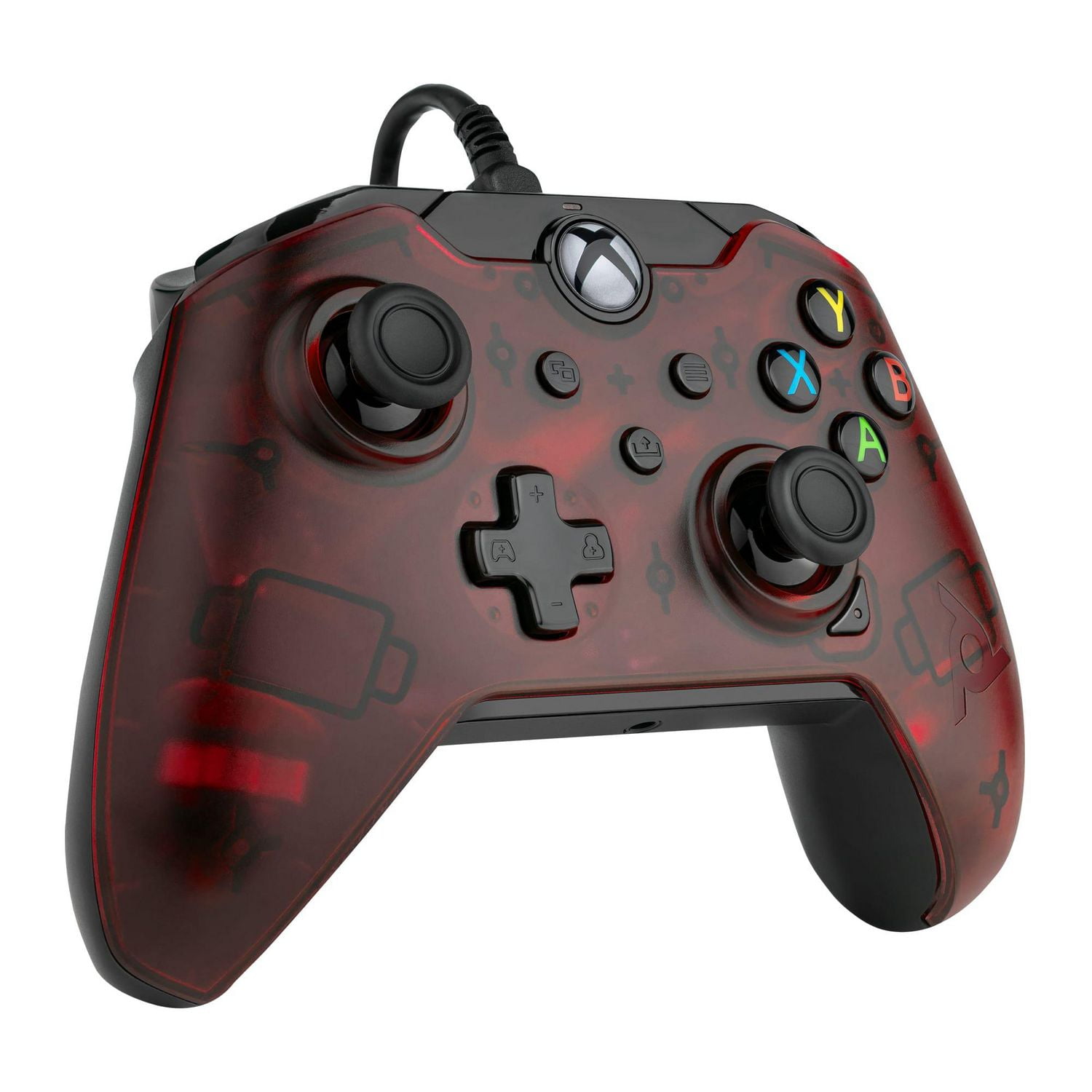 PDP Gaming Wired Controller: Crimson Red - Xbox Series X|S, Xbox One, Xbox, Windows 10, 049-012-NA-RD, Xbox Series X/S