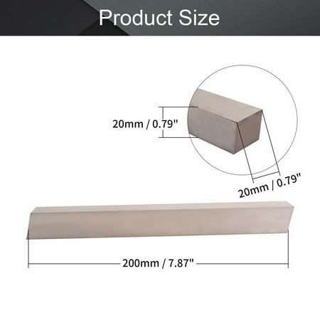 

RANMEI 200mm Length HSS Square Bar Milling Turning Bit Lathe Tool 4~20mm Fly Cutter