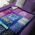 thumbnail image 4 of Christian Gifts for Women - I Am a Child of God Blankets - Inspirational Religious Gifts - Catholic Spiritual Gifts for Women Blanket 50x60, 4 of 6