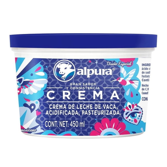Crema ácida Alpura regular 450 ml