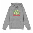 thumbnail image 4 of Gremlins Red Circle Logo Adult Heather Gray Long Sleeve Hoodie-XS, 4 of 7