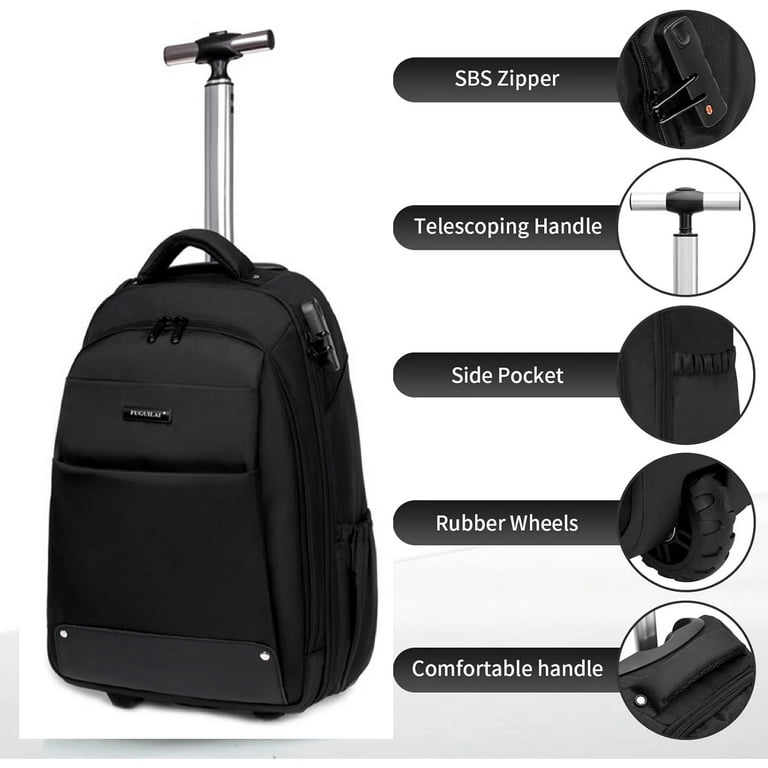 Backpacks that fit over luggage handle online