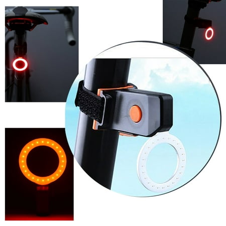 USB Rechargeable Waterproof Circle Bike Rear Tail Light Headlight Safety Bike Cycling Lights Ultra