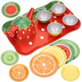 thumbnail image 2 of MasteelfCA 1 Set Afternoon Tea Making Toys Metal Play House Set Kids Pretend Tin Teapot Set, 2 of 8