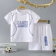thumbnail image 1 of Traje de baloncesto para niños Traje de casa para niños Traje de verano de secado rápido Traje deportivo de manga corta para bebés y niños medianos y grandes, 1 of 4