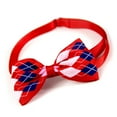thumbnail image 3 of Colliers pour Chiens Nœuds Papillon Sangle Ajustable Mode Animaux Mignons Accessoires de Toilettage Décorations Boucle Vêtements Chiot Chats Festival Carreaux Rouges, 3 of 7