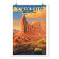 thumbnail image 2 of Capitol Reef National Park, Utah, Oil Painting (9x12 Wall Art Print, Home Decor), 2 of 3