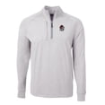 thumbnail image 2 of Men's Cutter & Buck  Heather Gray Georgia Bulldogs Big & Tall Adapt Eco Knit Quarter-Zip Pullover Top, 2 of 3
