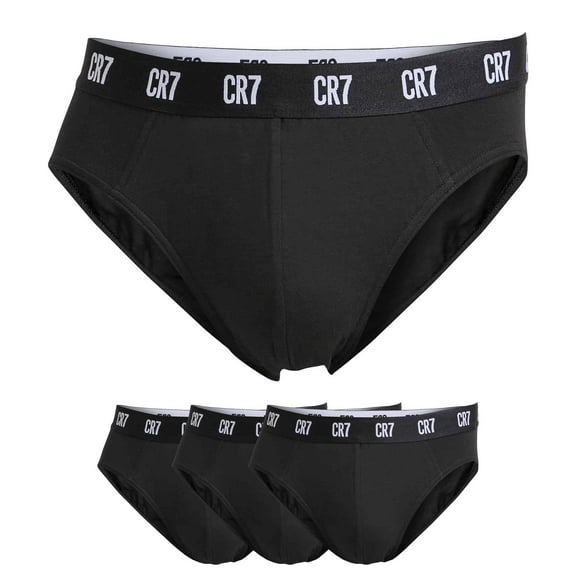 CR7 8100-66 Essential Cotton Stretch Briefs - 3 Pack