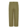 thumbnail image 6 of YLSDY Fashion Linen Dress Pants for Men Business Casual Wide Leg Chinos Pants Slacks Pleated Khaki Summer Beach Outfits Resort Wear Green XXL, 6 of 6