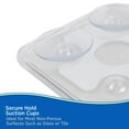 thumbnail image 4 of Kenney Gray Square Fogless Suction Cup Mount Shower Mirror, 4 of 6