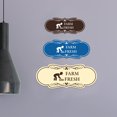 thumbnail image 2 of Designer Farm Fresh Sign (Ivory/Dark Brown) - Medium, 2 of 5