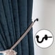 thumbnail image 5 of Juego de 4 ganchos para cortinas, 64 mm, metal, color negro, 5 of 5