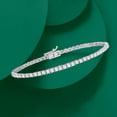 thumbnail image 3 of Ross-Simons 4.70 ct. t.w. White Topaz Tennis Bracelet in Sterling Silver, Women's, Adult, 3 of 5