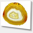 thumbnail image 2 of Yellow Agate with Geological Crystal - Large Abstract Canvas Artwork, 2 of 4