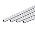 thumbnail image 1 of Unique Bargains 14mm OD 10mm Inner Dia 300mm Length 6063 Aluminum Round Tube 4 Pack, 1 of 5